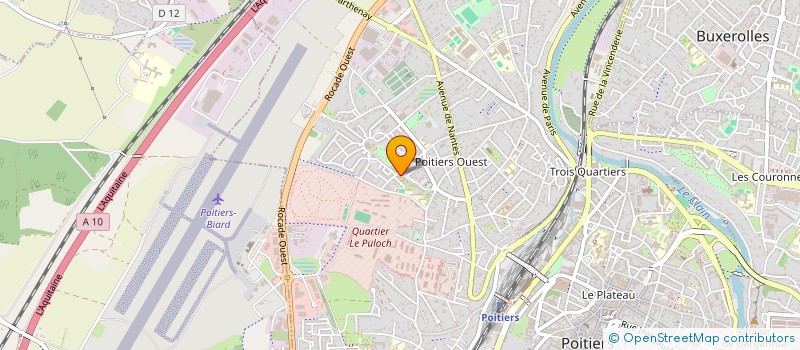 localisation de l'entreprise GROUPE D'ENTRAIDE MUTUELLE BEL AIR (GEM BEL AIR)  POITIERS