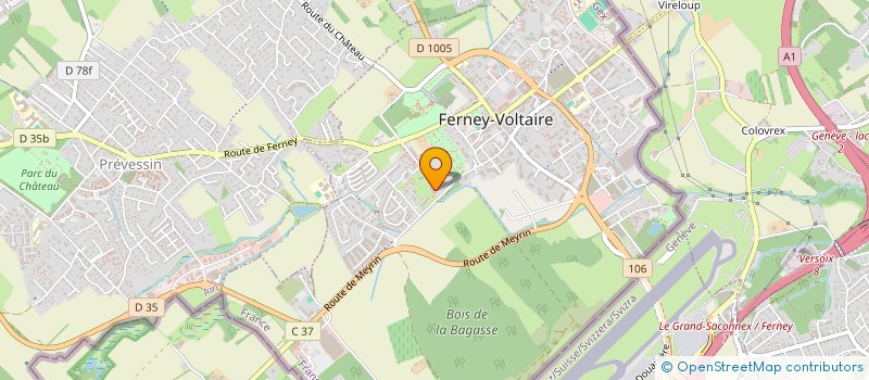 localisation de l'entreprise GROUPE D ENTRAIDE MUTUELLE DU PAYS DE GEX à FERNEY-VOLTAIRE