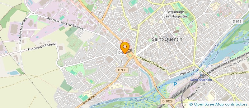 localisation de l'entreprise GROUPE D'ENTRAIDE MUTUELLE L'AVENIR à SAINT-QUENTIN