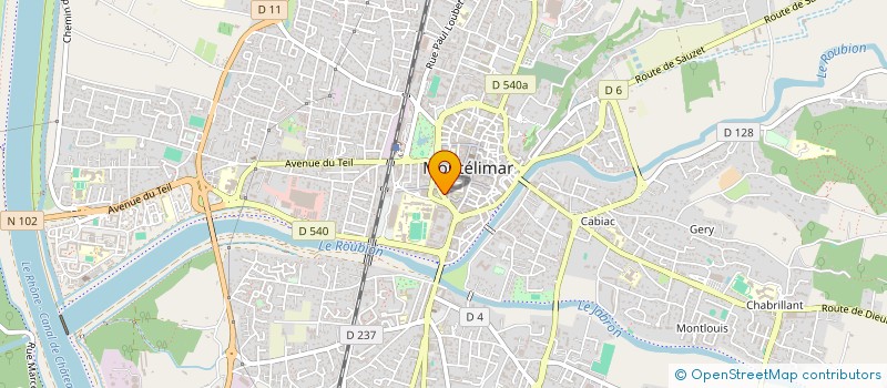 localisation de l'entreprise GROUPE D'ENTRAIDE MUTUELLE L ENVOL à MONTELIMAR