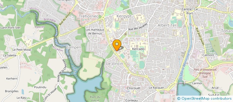 localisation de l'entreprise GROUPE D'ENTRAIDE SOUTIEN DEPENDANCES à VANNES