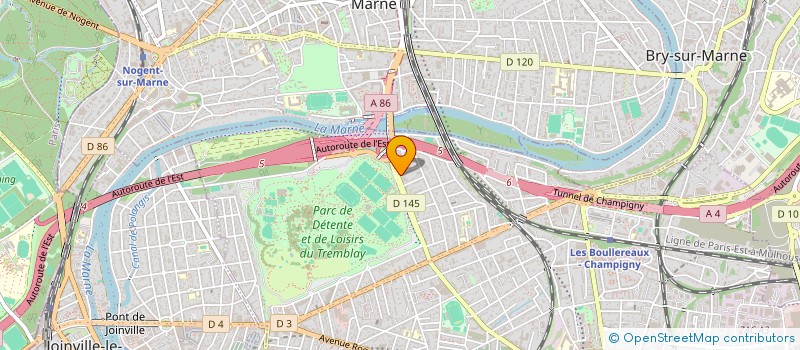 localisation de l'entreprise GROUPE D ETUDE DE RECHERCHE ET DE DEVELOPPEMENT à CHAMPIGNY-SUR-MARNE