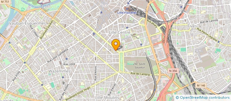 localisation de l'entreprise GROUPE D ETUDE DES MALADIES DE L OREILLE à LILLE