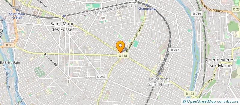 localisation de l'entreprise GROUPE D ETUDE DES MEDECINS LIBERAUX DE SAINT MAUR à SAINT-MAUR-DES-FOSSES