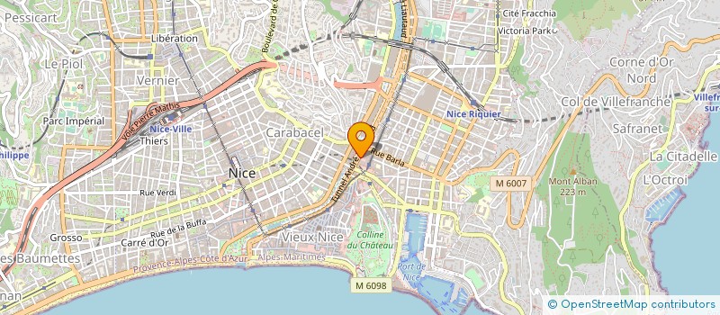 localisation de l'entreprise GROUPE D'ETUDE DES MOLLUSQUES JURALPIENS à NICE