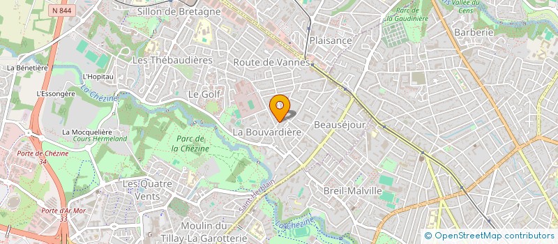 localisation de l'entreprise GROUPE D'ETUDE DES TUMEURS HEPATIQUES DE L'ATLANTIQUE  SAINT-HERBLAIN