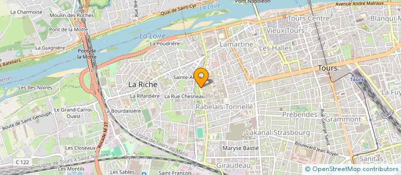 localisation de l'entreprise GROUPE D'ETUDE DES VIRUS ONCOGENES à TOURS