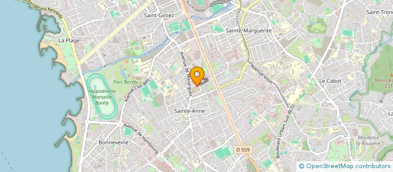 localisation de l'entreprise GROUPE D'ETUDE EN ESTHETIQUE ET ANTI-AGE à MARSEILLE