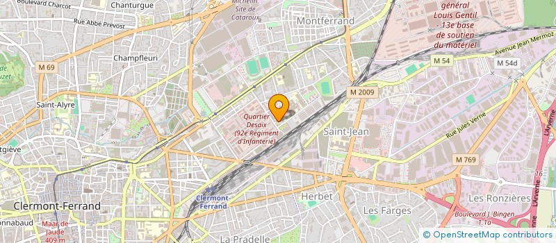 localisation de l'entreprise GROUPE D'ETUDE EN NEONATALOGIE DE LA REGION AUVERGNE  CLERMONT-FERRAND