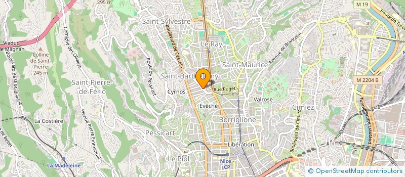 localisation de l'entreprise GROUPE D'ETUDE ET DE RECHERCHE MEDICALE à NICE