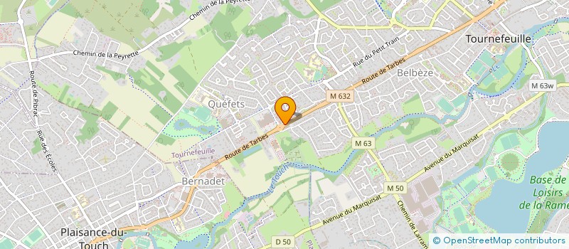 localisation de l'entreprise GROUPE D'ETUDE IMPLANTAIRE DU SUD-OUEST  TOURNEFEUILLE