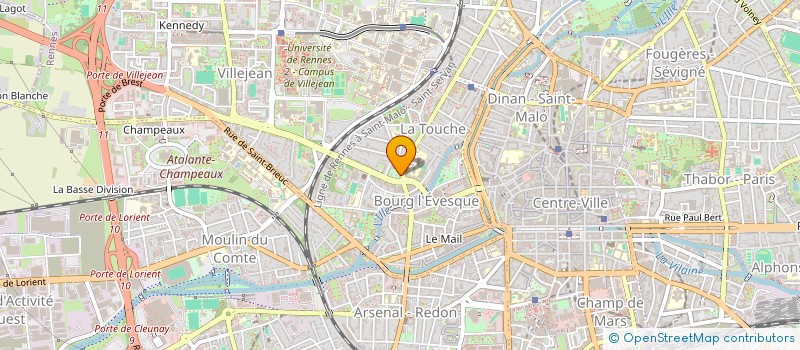 localisation de l'entreprise GROUPE D ETUDES CULTURO ECONOMIQUES à RENNES
