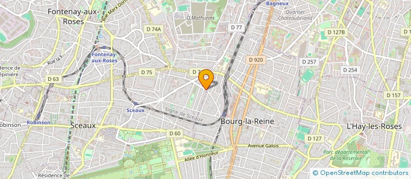 localisation de l'entreprise GROUPE D'ETUDES D'URBANISME DES HABITANTS DE SCEAUX à SCEAUX