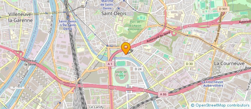 localisation de l'entreprise GROUPE D'ETUDES ET D'INTERVENTIONS SOCIALES à SAINT-DENIS
