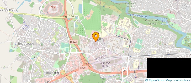 localisation de l'entreprise GROUPE D ETUDES ET DE CONTROLE DES VARIETES ET DES SEMENCES à BEAUCOUZE