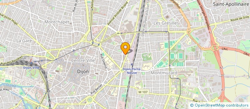 localisation de l'entreprise GROUPE D'ETUDES ET DE REALISATION DANS LA FILIERE AGRICULTURE BIOLOGIQUE à DIJON
