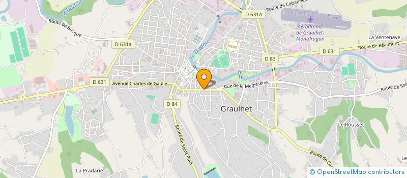 localisation de l'entreprise GROUPE D'ETUDES ET DE RECHERCHES POUR LA PROMOTION ET LE DEVELOPPEMENT D'ACTIVITES ECONOMIQUES SOCIALES SOLIDAIRES ET DE à GRAULHET