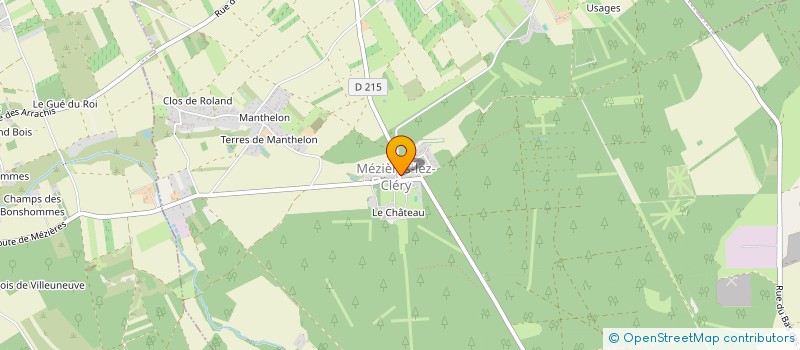 localisation de l'entreprise GROUPE D'ETUDES ET DE REFLEXION SUR LA VIE COMMUNALE DE MEZIERES LEZ CLERY à MEZIERES-LEZ-CLERY