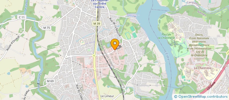 localisation de l'entreprise GROUPE D ETUDES FLUIDES INGENIERIE à LA CHAPELLE-SUR-ERDRE
