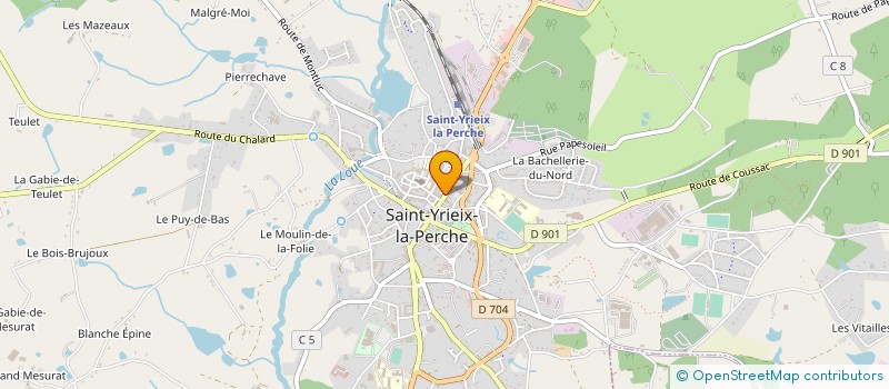 localisation de l'entreprise GROUPE D'HALTEROPHILIE ET DE MUSCULATION DE SAINT YRIEIX LA PERCHE à SAINT-YRIEIX-LA-PERCHE