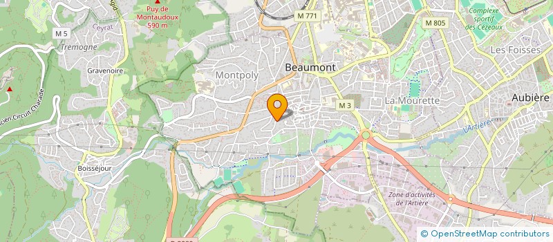 localisation de l'entreprise GROUPE D'IMAGINATION DE GRANDEUR NATURE  CLERMONT-FERRAND