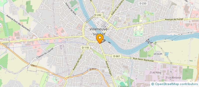 localisation de l'entreprise GROUPE D'INFIRMIERES DE LA PORTE D'AGEN  VILLENEUVE-SUR-LOT