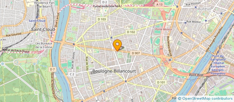 localisation de l'entreprise GROUPE D'INITIATIVE COMMUNE DES PRESTATAIRES PROFESSIONNELS DE PARIS à BOULOGNE-BILLANCOURT