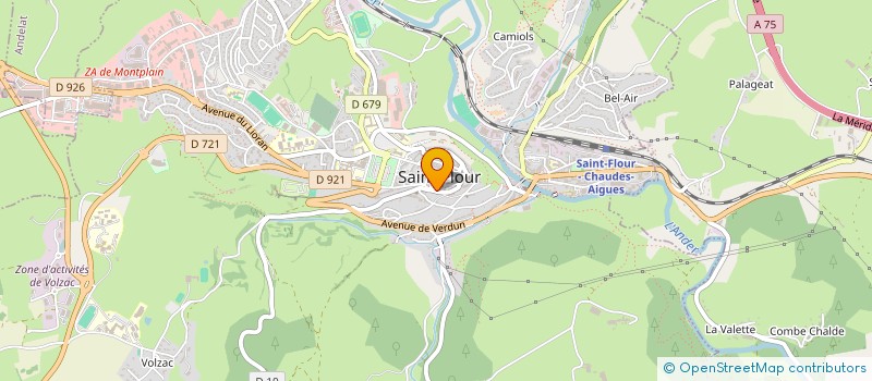 localisation de l'entreprise GROUPE D INITIATIVE LOISIRS ET PLEIN AIR à SAINT-FLOUR