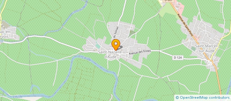 localisation de l'entreprise GROUPE D INTERVENTION CATASTROPHES NATURELLES EUROPEENNES  SAINT-NAZAIRE-D'AUDE