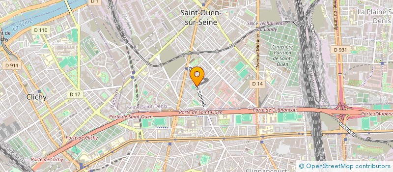 localisation de l'entreprise GROUPE D'INTERVENTION DES COMITES D'ENTREPRISE à SAINT-OUEN-SUR-SEINE