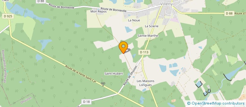 localisation de l'entreprise GROUPE D'INTERVENTION LYRIQUE  VILLENY