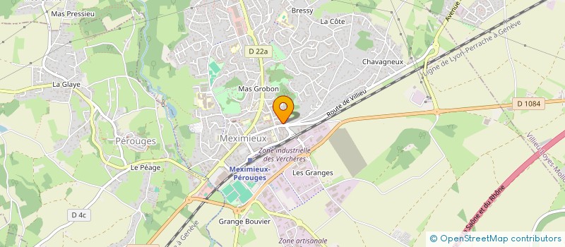 localisation de l'entreprise GROUPE D'INTERVENTION PROTECTION PREVENTION SAUVETAGE ET SECURITE (G.I.P.S 01)  MEXIMIEUX