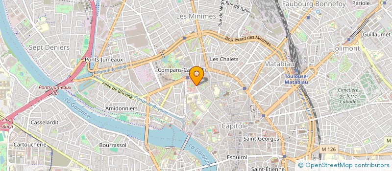 localisation de l'entreprise GROUPE D'INTERVENTION THEATRALE à TOULOUSE