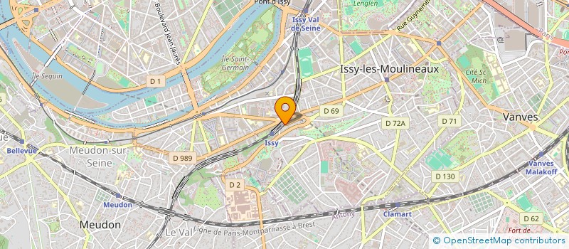 localisation de l'entreprise GROUPE D TECHNOLOGIES à ISSY-LES-MOULINEAUX