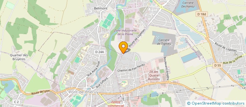 localisation de l'entreprise GROUPE DAKOBAT à TIGNIEU-JAMEYZIEU