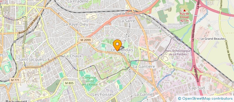 localisation de l'entreprise GROUPE DANTE  CLERMONT-FERRAND