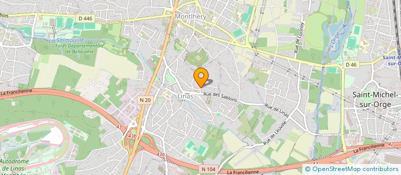 localisation de l'entreprise GROUPE DAS à LINAS