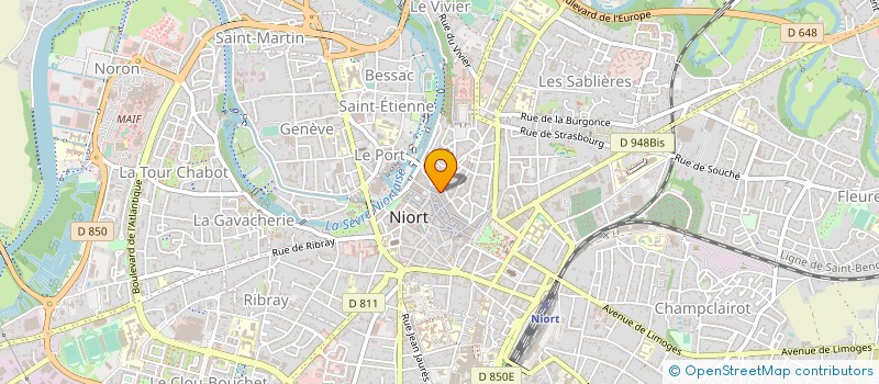 localisation de l'entreprise GROUPE DAVNEAU à NIORT