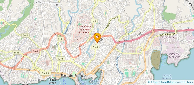 localisation de l'entreprise GROUPE DBS  FORT-DE-FRANCE