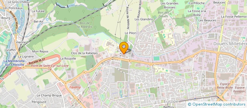 localisation de l'entreprise GROUPE DBS  SAINT-CYR-SUR-LOIRE