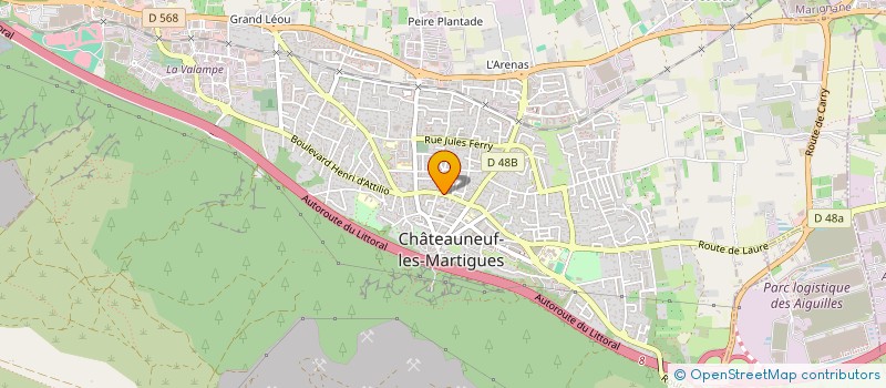 localisation de l'entreprise GROUPE DE BOULOMANES LES GALEJEURS  CHATEAUNEUF-LES-MARTIGUES