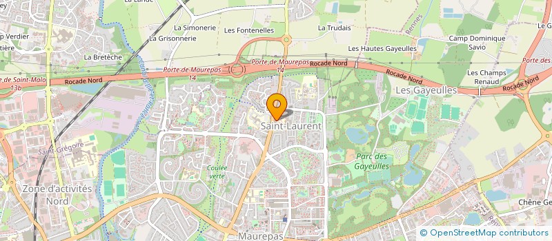 localisation de l'entreprise GROUPE DE CARDIOLOGIE SAINT LAURENT  RENNES