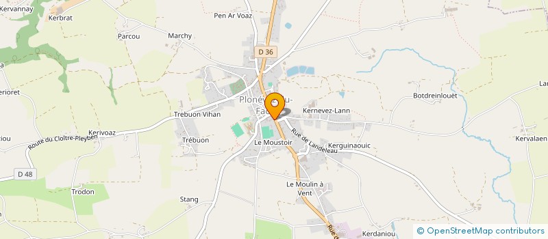 localisation de l'entreprise GROUPE DE CHANTS L'AIR DU TEMPS  PLONEVEZ-DU-FAOU