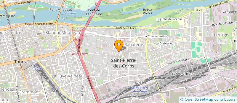 localisation de l'entreprise GROUPE DE CLAVIERS DE TOURS  SAINT-PIERRE-DES-CORPS