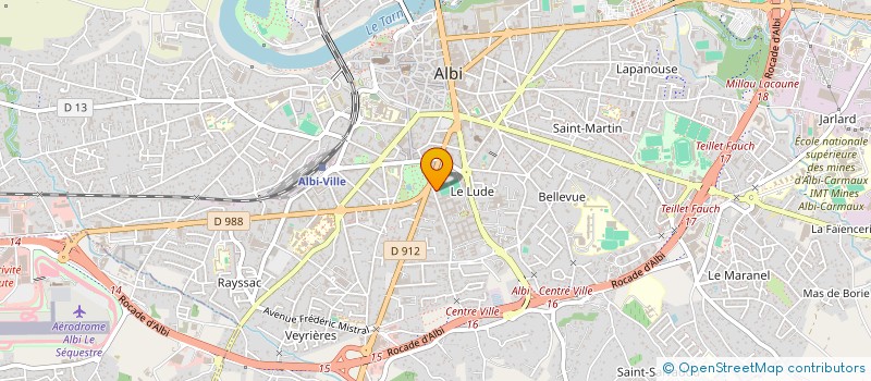 localisation de l'entreprise GROUPE DE COORDINATION POUR L'EPIDEMIOLOGIE ET L'ENREGISTREMENT DU CANCER DANS LES PAYS DE LANGUE LATINE à ALBI