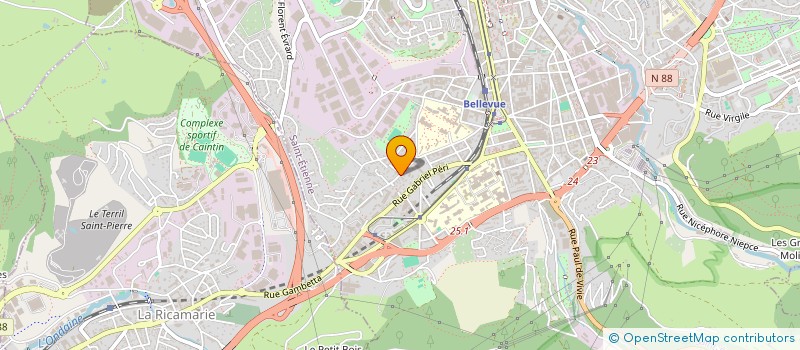 localisation de l'entreprise GROUPE DE DANSES GRECQUES OLYMPE  SAINT-ETIENNE