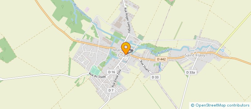 localisation de l'entreprise GROUPE DE DEVELOPPEMENT AGRICOLE OUEST AUBOIS à MARIGNY-LE-CHATEL