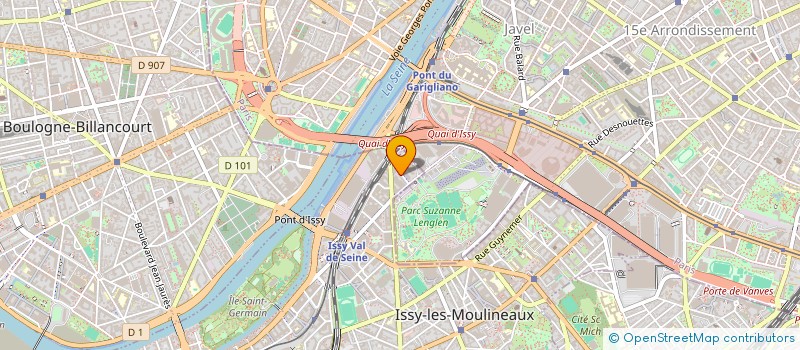 localisation de l'entreprise GROUPE DE DISTRIBUTION ET SERVICE à ISSY LES MOULINEAUX