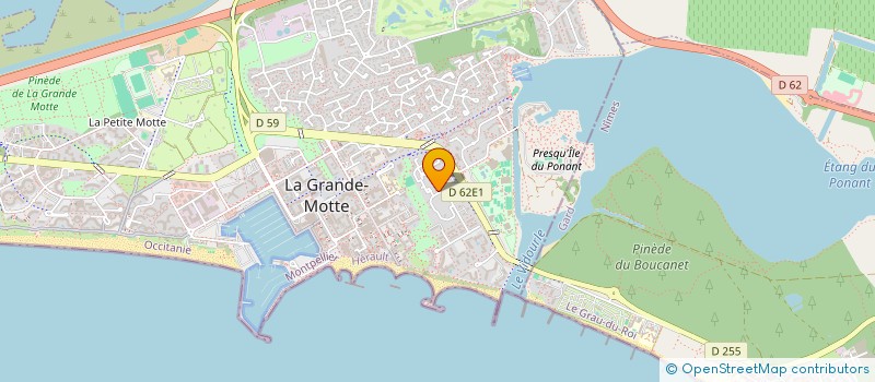 localisation de l'entreprise GROUPE DE LOISIRS ET ACTIVITES CULTURELS  LA GRANDE-MOTTE