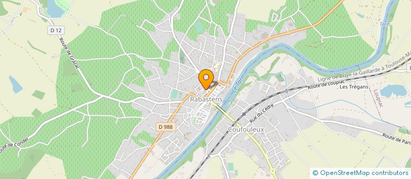 localisation de l'entreprise GROUPE DE MOYENS DE CROZALS BENECH  RABASTENS